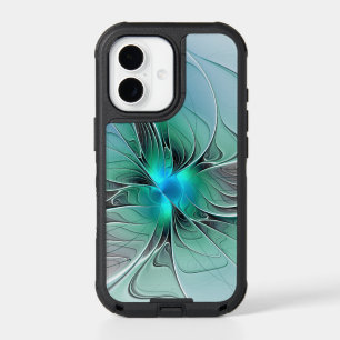 Abstract With Blue, Modern Fractal Art iPhone 17 Case