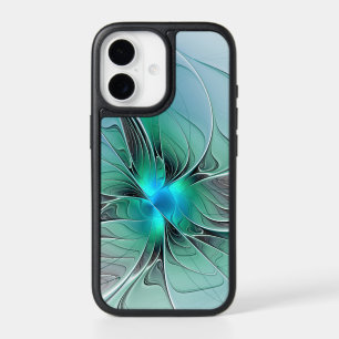 Abstract With Blue, Modern Fractal Art iPhone 17 Case