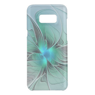Abstract With Blue, Modern Fractal Art Uncommon Samsung Galaxy S8+ Case