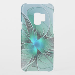Abstract With Blue, Modern Fractal Art Uncommon Samsung Galaxy S9 Case
