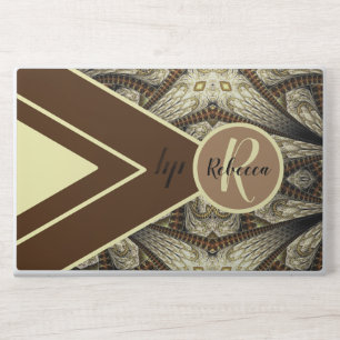 Abstract with Monogram HP Laptop Skin