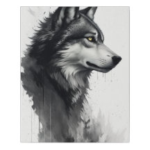 Abstract Wolf Profile