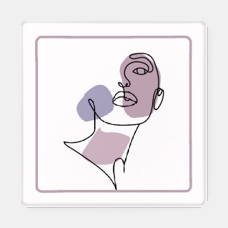 Abstract Woman Coaster Set