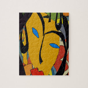 Abstract Woman Face Jigsaw Puzzle