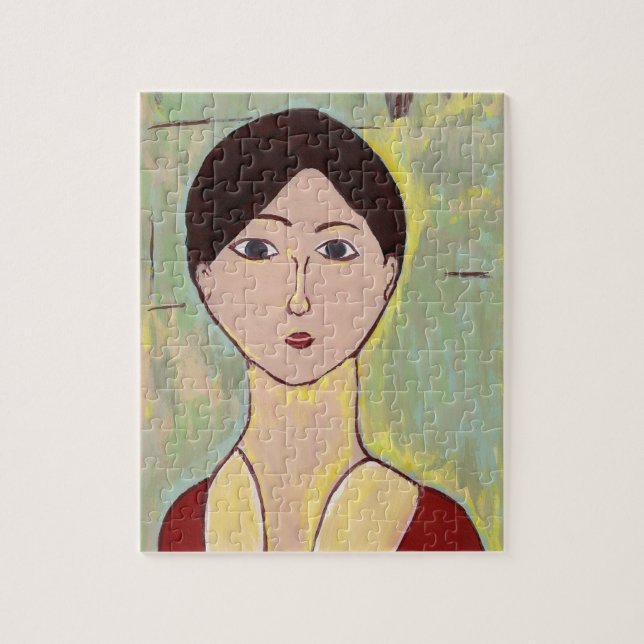 Abstract Woman Face Jigsaw Puzzle (Vertical)