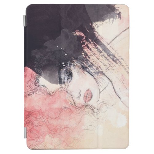 Abstract Woman Fashion Watercolor Painting iPad Air Cover
