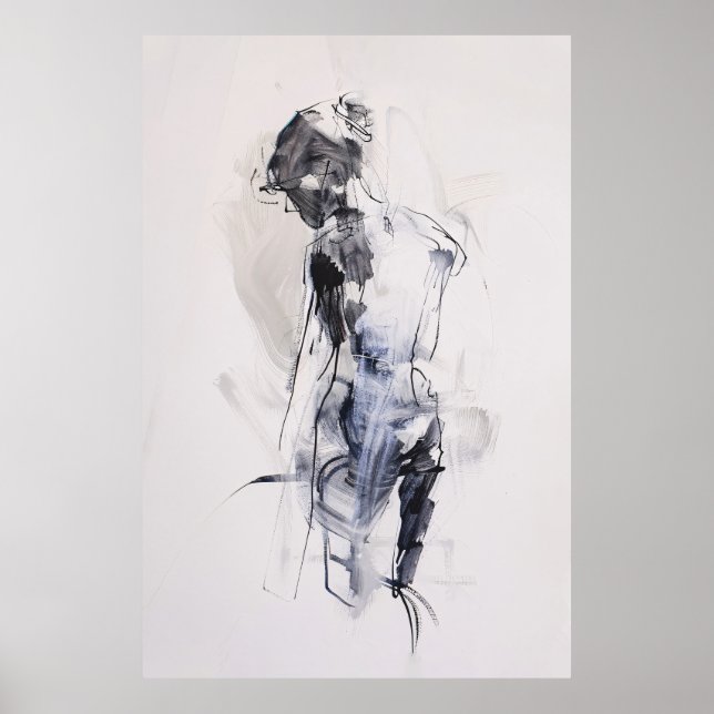 Abstract Woman Figure Art - Poster (Front)