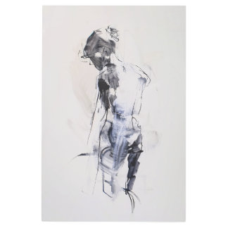 Abstract Woman Figure - Metal Print
