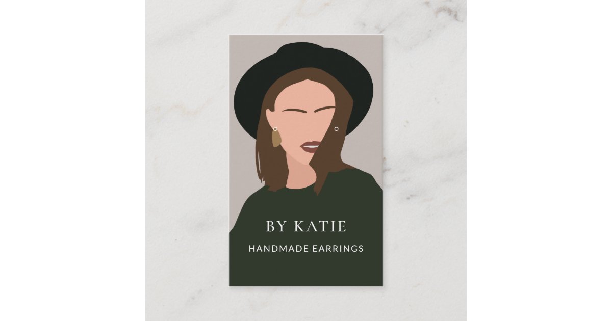 Blush Pink Arch Business Earring Display Card