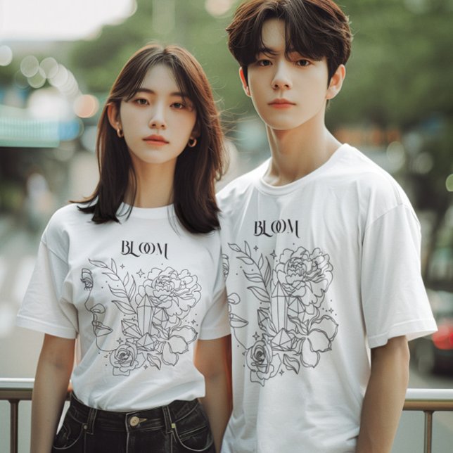 Abstract Woman Line Art, bohemian boho T-Shirt (Creator Uploaded)