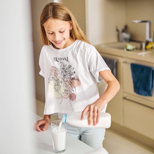 Abstract Woman Line Art, Earthy Tones  T-Shirt (Creator Uploaded)