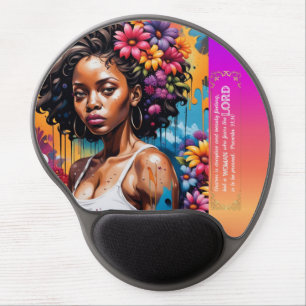 Abstract Woman of Faith Proverbs 31 30 Gel Mouse Pad