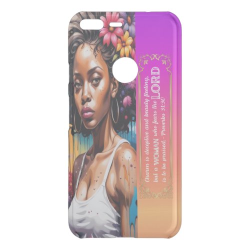 Abstract Woman of Faith Proverbs 31 30 Uncommon Google Pixel XL Case