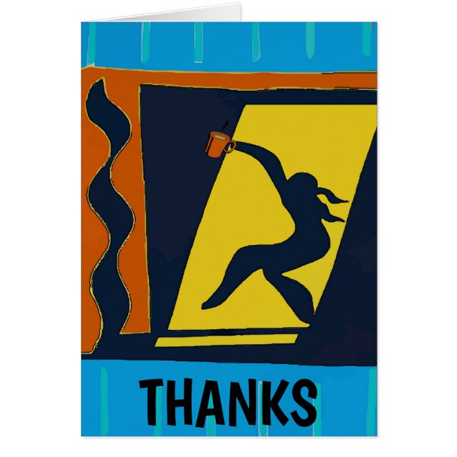 Abstract Woman with Coffee (Front)