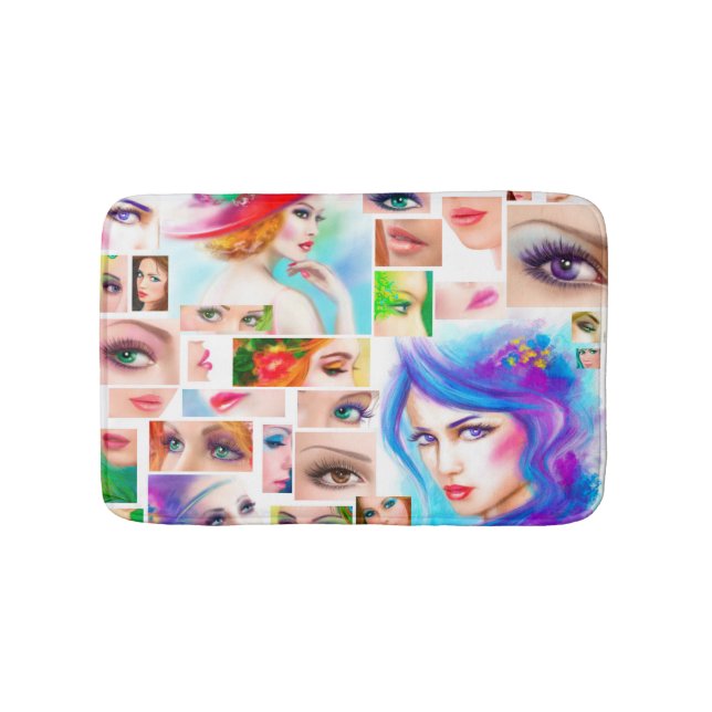 Abstract womans bathroom mat (Front)