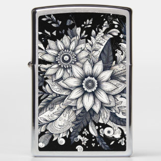 abstract women face zippo lighter