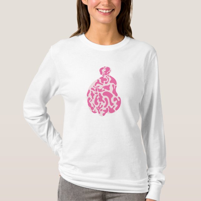Abstract Women Sitting T-Shirt (Front)