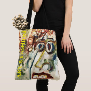 Abstract Womens Face Art/Fashion Tote Bag