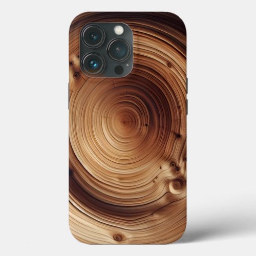 Abstract Wood Art Design Texture iPhone 13 Pro Case
