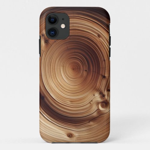 Abstract Wood Art Design Texture iPhone 11 Case