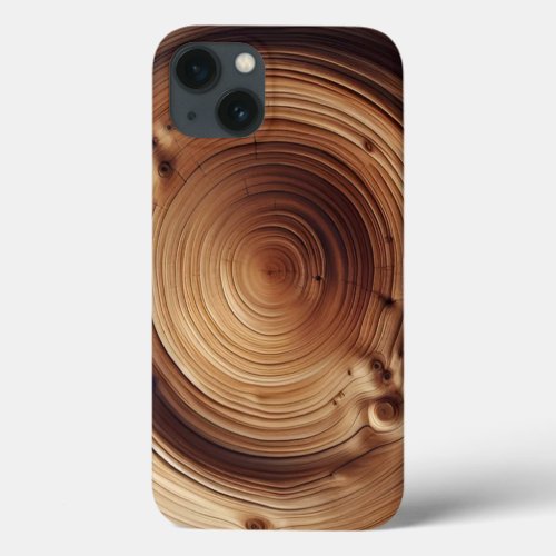 Abstract Wood Art Design Texture iPhone 13 Case