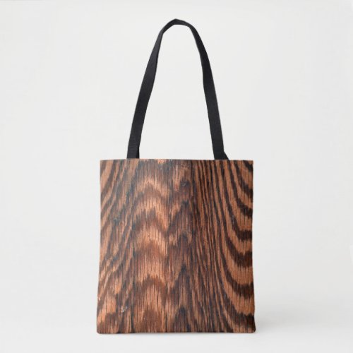 abstract wood grain design tote bag