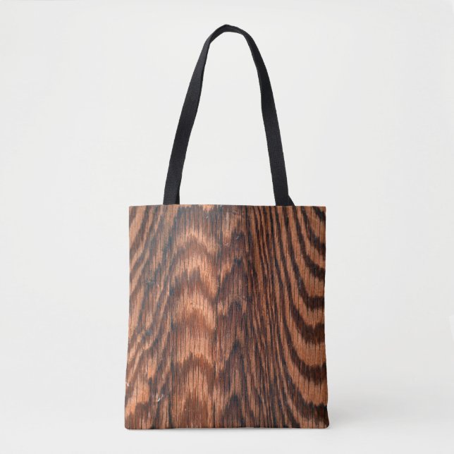 abstract wood grain design tote bag (Front)