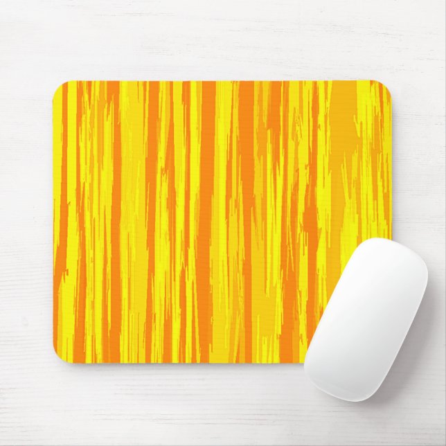Abstract Wood Texture Orange And Yellow  Mouse Pad (With Mouse)