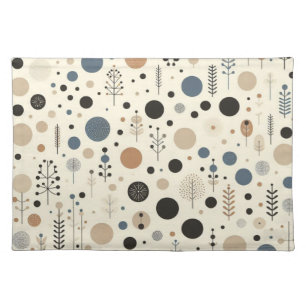 Abstract Woodland Cloth Placemat