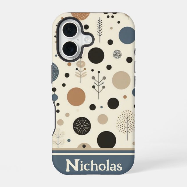 Abstract Woodland iPhone Case (Back)