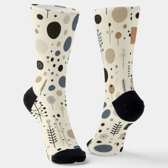 Abstract Woodland Socks (Angled)