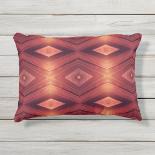 Abstract Woodwork Outdoor Pillow