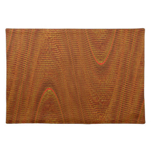 Abstract Woven Threads, Antique Gold Placemat