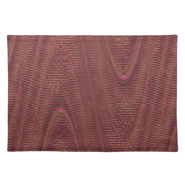 Abstract Woven Threads, Mauve Placemat (Front)