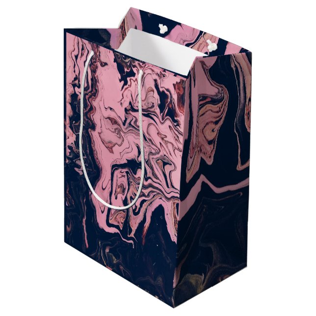  Abstract Wraps 12 Medium Gift Bag (Back Angled)