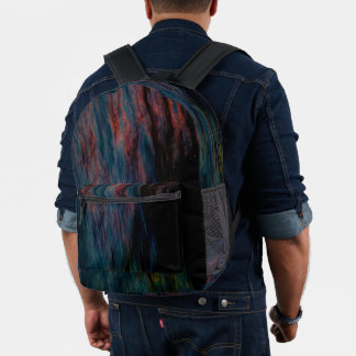 Abstract Wraps 13 Printed Backpack