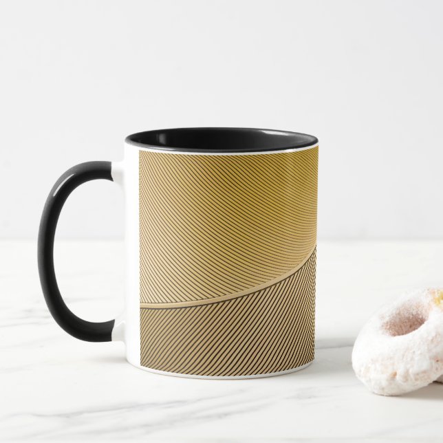 Abstract Wraps 14 Mug (With Donut)