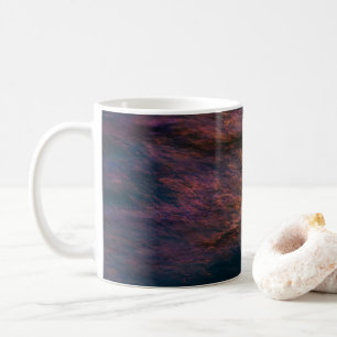 Abstract Wraps Red Burgundy Black Gradient Luxury  Coffee Mug