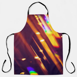 Abstract xmas Gold sparkles or glitter lights. Chr Apron