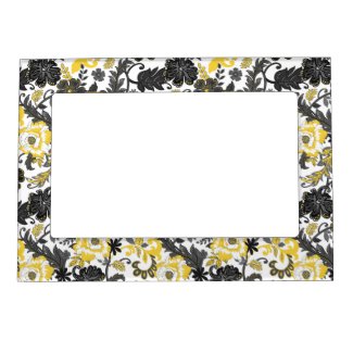 Abstract Yellow and Black  Magnetic Frame