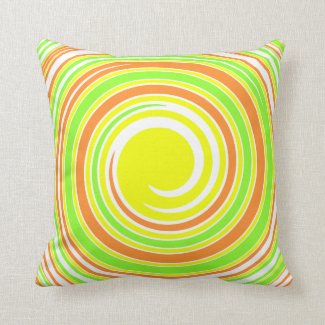 Abstract Yellow Green Orange Spiral Spring