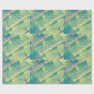 Abstract Yellow Green Purple Diamond WrappingPaper