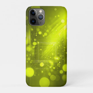 Abstract yellow lights and shapes iPhone 11 pro case