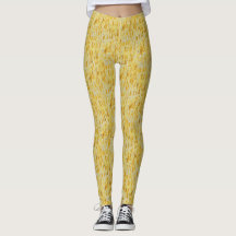Abstract Yellow Pastel Impressionist Pattern