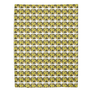 Abstract Yellow Pattern Duvet Cover
