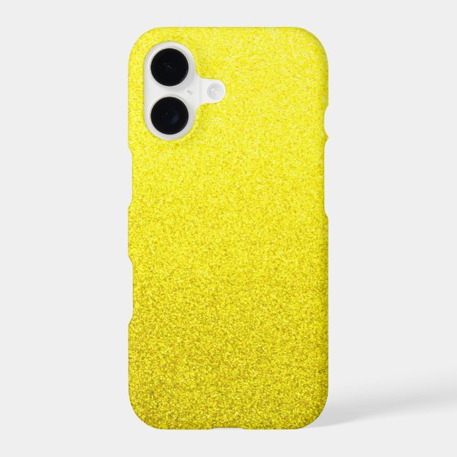 Abstract Yellow sparkle Iphone Case (Back)