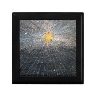 Abstract Yellow Starburst Mystic Celestial Cosmic Gift Box