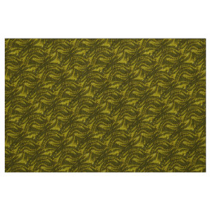 Abstract yellow Swirl Pattern Fabric