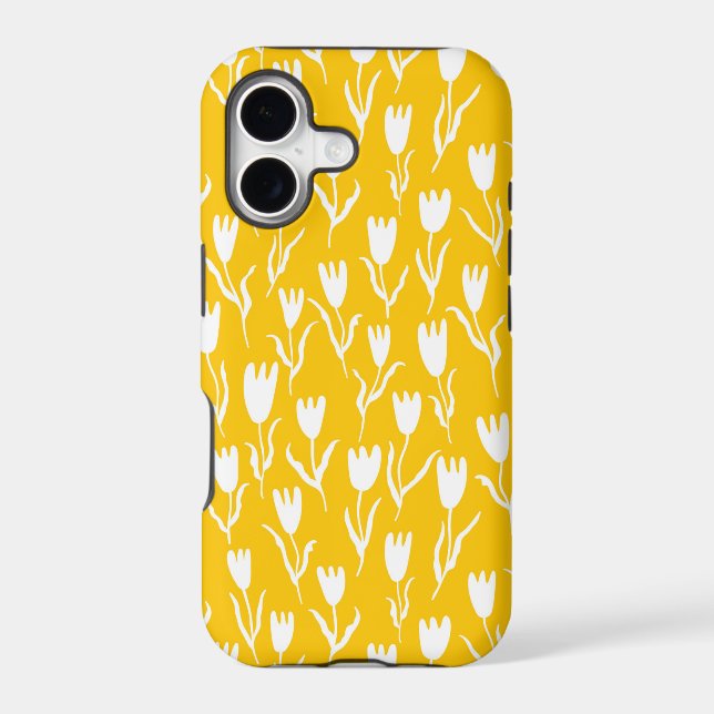 Abstract Yellow Tulips   Iphone Case (Back)