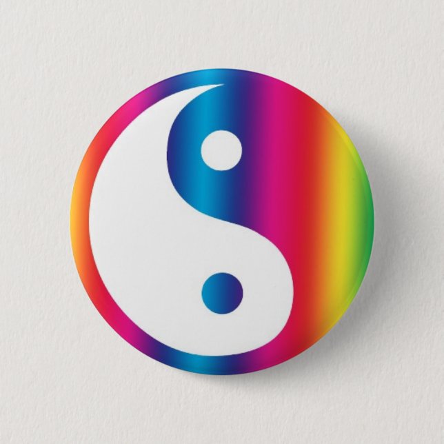 Abstract Yen Yang Backpack Pin Button (Front)